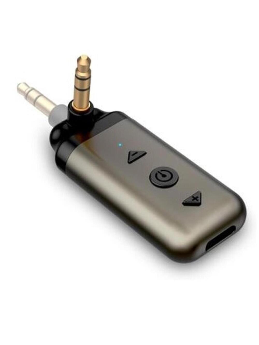 HYMALAK Bluetooth 5.4 AUX Adapter, 180° Swivel 3.5mm Jack Receiver for Car Home